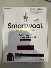 Smartwool Thermal Merino Base Layer Red Crew Shirt Long Sleeve Men’s XXL