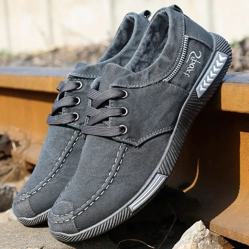 Casual For Men Shoes Canvas Male Footwear Autumn Breathable Large
