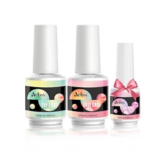 AUBSS 15ml No Wipe Gel Top Coat and Base Coat Long Lasting Soak LED Nail Art DIY