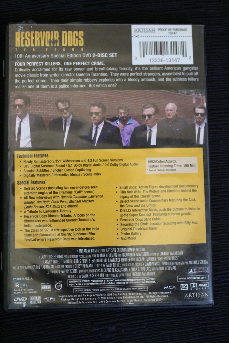 2 DVD / Pulp Fiction~Reservoir Dogs Special Edition / Quentin