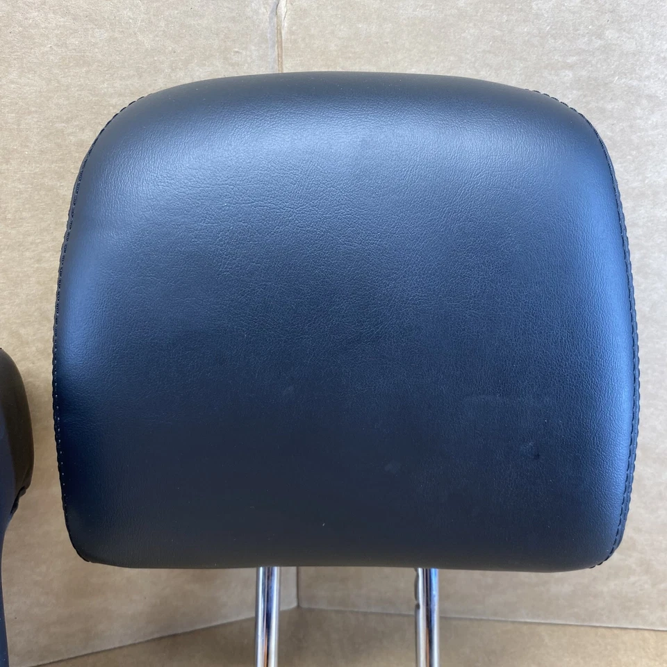 Juego de 3 reposacabezas asiento trasero Infiniti JX35 QX60 2013-2020 cuero negro Foto 2 de 4