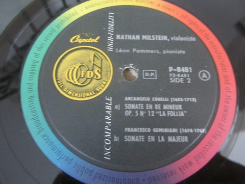 Lp. Nathan Milstein, Leon Pommers – Four Italian Sonatas - Picture 5 of 6