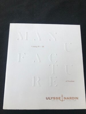 Uhrenkatalog ULYSSE NARDIN 2019 - 2020 102 Seiten auf Französisch + Tarif CHF