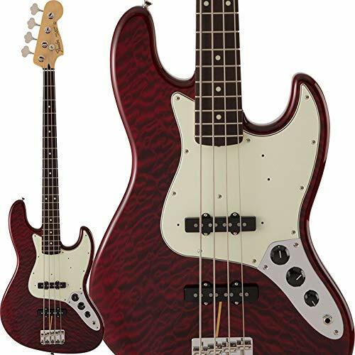 Fender FSR Made in Japan Hybrid Jazz Bass Quilt Top Transparent rot Fender Fender FSR Made in Japan Hybrid Jazz Bass Quilt Top Transparent rot Fender