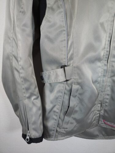 M2R Women's Jewel Motorcycle Jacket Made 2 Ride Gray And Pink Size Small/6 - Picture 3 of 20