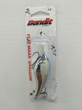 BANDIT FLAT MAXX SHALLOW BDTFMS132 Chrome/Blueback 4'-8' Fishing Lure Crankbait!