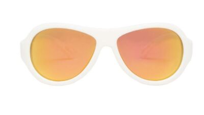 BABIATORS USA Sonnenbrille polarized weiß orange lenses mit Case 0-3 3-7 Jahre
