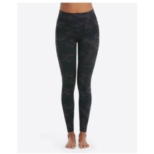 NWT Spanx Look at Me Now Camo Black Leggings Size Medium