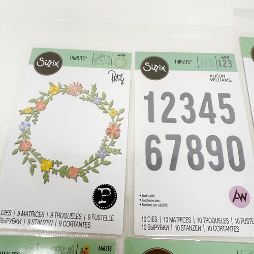 Sizzix Thinlits Garden Flowers Cutting Dies Bundle Scrapbooking Cardmaking NEW - Picture 2 of 5