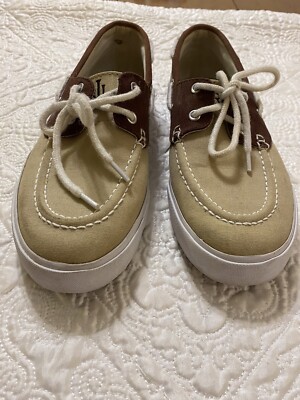 Lauren Ralph Lauren Womens Boat Shoes Breanna Beige Cream  display picture 3