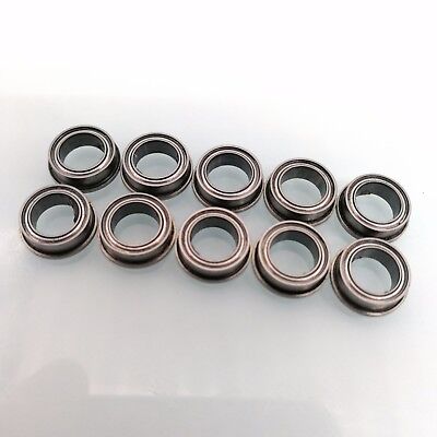 Fevas 10 PCS FR168ZZ Flanged Bearings 1/4 x 3/8 x 1/8 Inch Flange Ball Bearings RIF-614ZZ Fevas 10 PCS FR168ZZ Flanged Bearings 1/4 x 3/8 x 1/8 Inch Flange Ball Bearings RIF-614ZZ