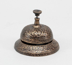 CLOCHE CLOCHETTE ANCIENNE sonnette d'hôtel réception Brasserie art déco