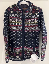 NWT Sundance Catalog Blue 100% Wool “Oslo Sweater” Size S $198