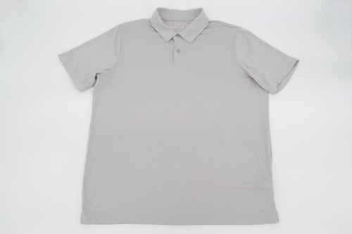 Camisa Polo Free Fly Para Hombre Mediana Elevada Gris UPF 30 Elastizada Botón Rendimiento - Imagen 2 de 12