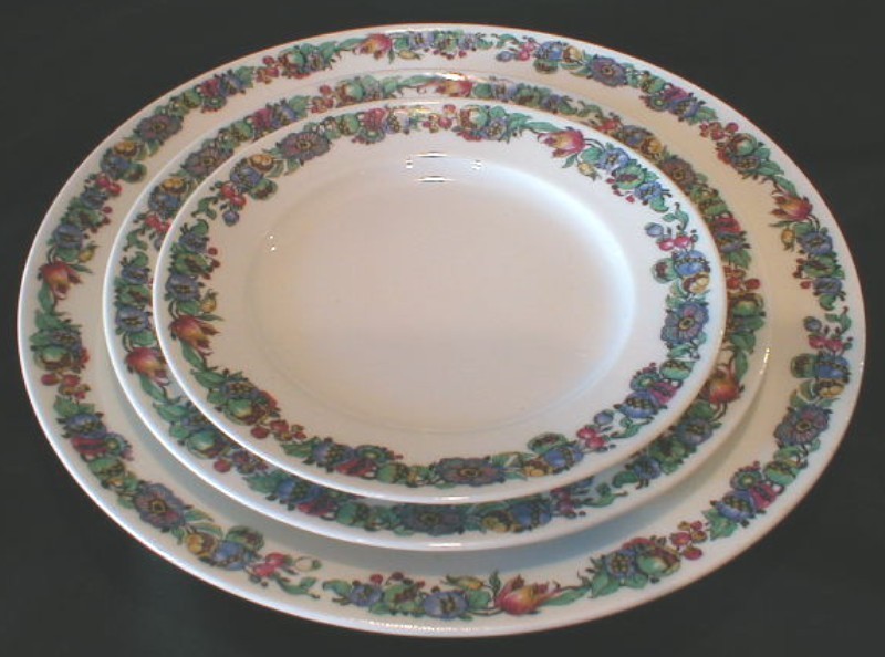 CH.FIELD HAVILAND 3点SET Vintage 3 Piece Set of CH Field Haviland Limoges Floral Porcelain