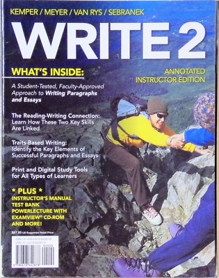 Basic Writing: Write 2 - 2012 - Instructor's edition