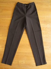 Vintage Juniors Brown Tapered-leg High Waist Pants Sz Small