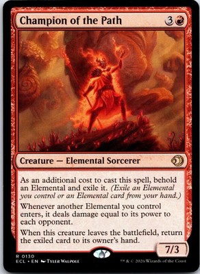 Champion of the Path 130 Rare Lorwyn Eclipsed Magic: The Gathering Near Mint