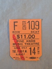 August 8-14-79 1979 PERRY COMO Ticket Stub Pine Knob Detroit Michigan