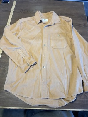 Mad Trapper Work Shirt Field Tan Xl 100% Cotton Made In USA Long Sleeve
