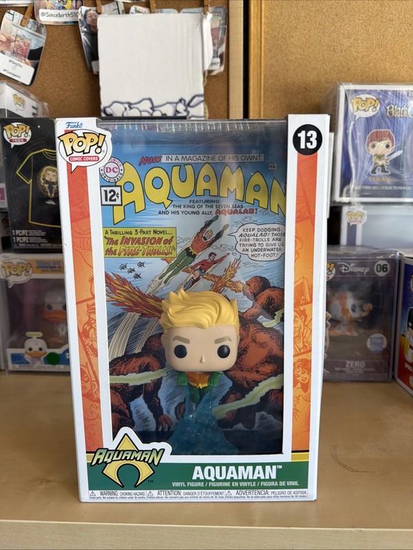 Funko Pop! Comic Covers DC Aquaman #13, Marvel Captain America Avengers #30