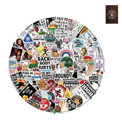 100pcs Funny Stickers for Adults, Prank Meme Dirty Hilarious Sticker Pack for...