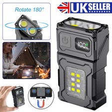 LED Flashlight Mini USB Rechargeable Torch Work Lamp Camping Flashlight | New