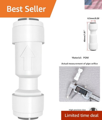 #ad 1 4quot; Quick Connect Check Valve Robust Leak Free Water Filtration Solution $14.99