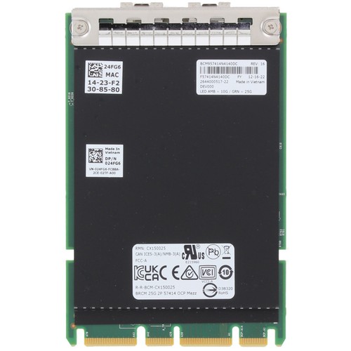 Dell Broadcom 57414 Dual 25GbE SFP28 OCP 3.0 (24FG6) - Photo 5/5