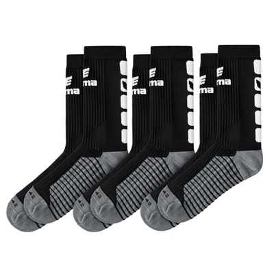 3 Paar ERIMA CLASSIC 5-C CUBES SPORTSOCKEN Gr. 39-50 NEU25€ socken socks schwarz - Bild 1 von 4