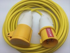 110V Extension Cable Lead 16 Amp 110 Volt 1.5mm Site Power Hook Up Flex 16A
