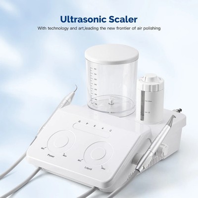 Dental Ultrasonic Scaler&Air Polisher 2 in 1 Therapy Sandblasting Air Flow Piece
