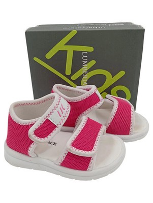 LUMBERJACK Sandaletten Kinder Gr. 21 Rosa Klettverschluss Casual Sportlich
