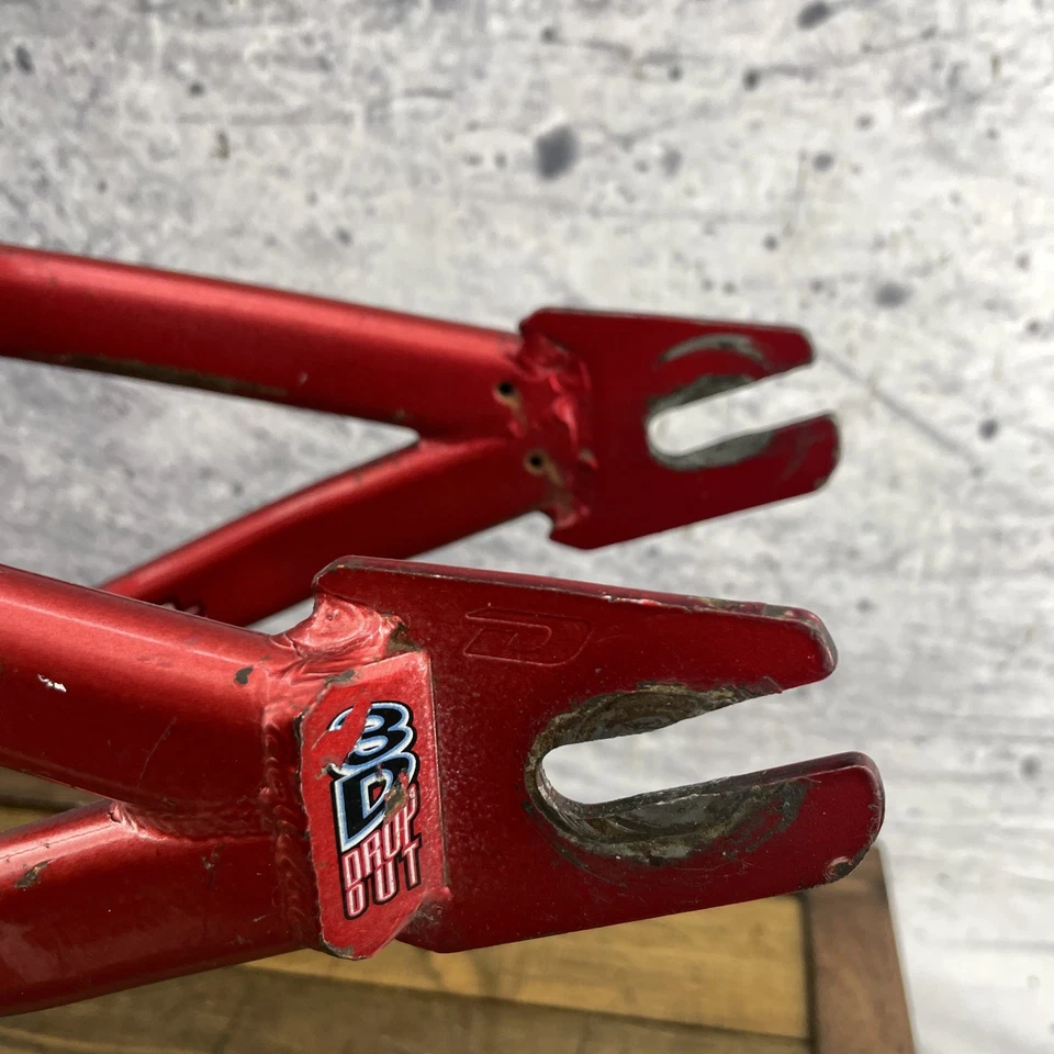 Cuadro de Bicicleta BMX Dyno VFR 20 pulgadas Rojo Negro Flatoval 3D Dropout Race GT De Colección Foto 2 de 4