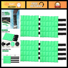 Reusable Gel Ice Boots for Horses - Adjustable Cooling Leg Wraps Set of 4 