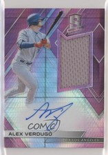 2018 Panini Chronicles Neon Pink Prizm 37/49 Alex Verdugo #RJA-AV Auto 4l3