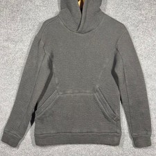 HELMUT LANG Sweater Womens Small Waffle Pullover Hoodie