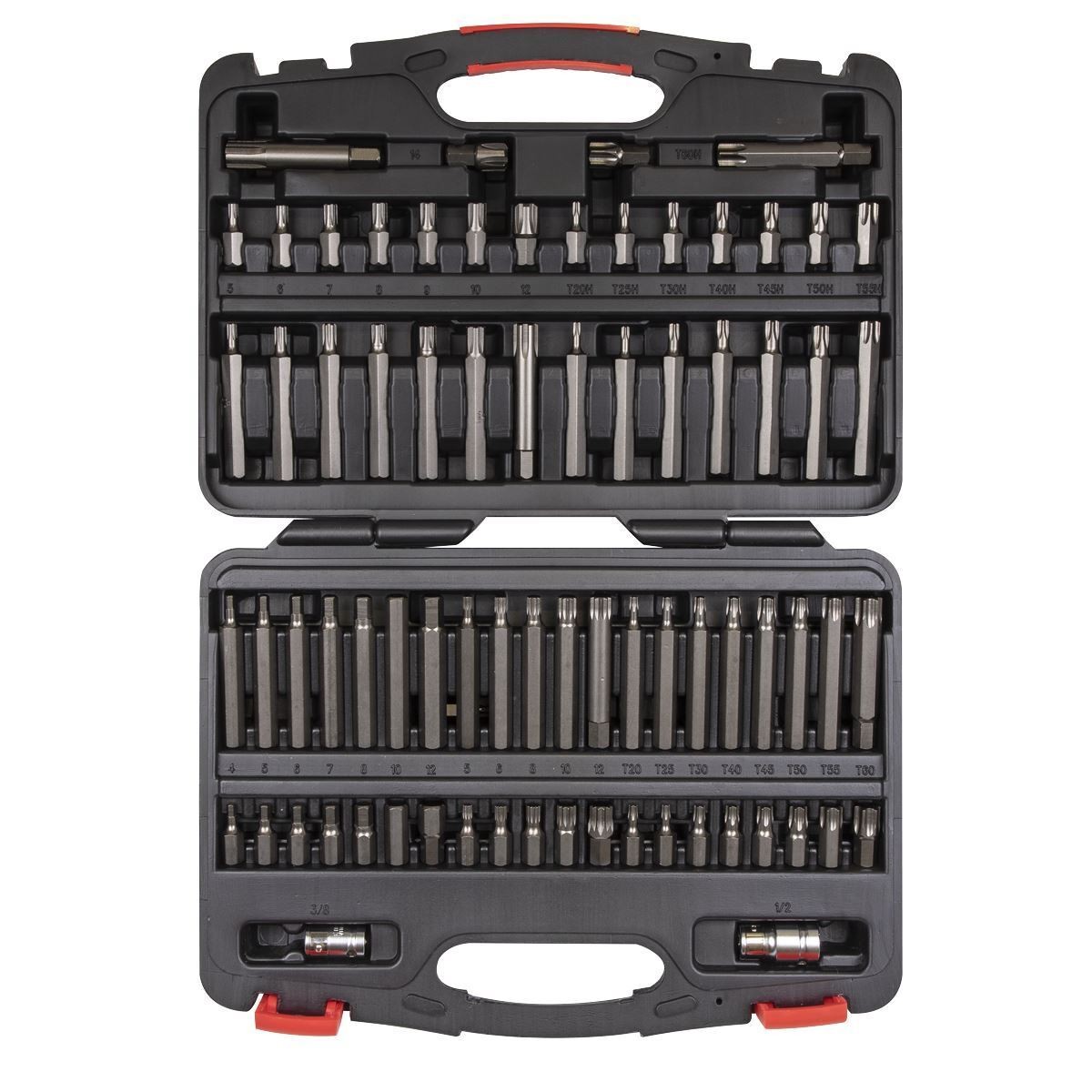 AK21974P Premier TRX-Star*/Security TRX-Star*/Hex/Ribe/Spline Bit Set 3/8,1/2""Sq