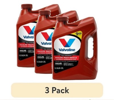 3-Pack Valvoline MaxLife Multi-Vehicle Full Synthetic ATF 3 Gal | Free Shipping