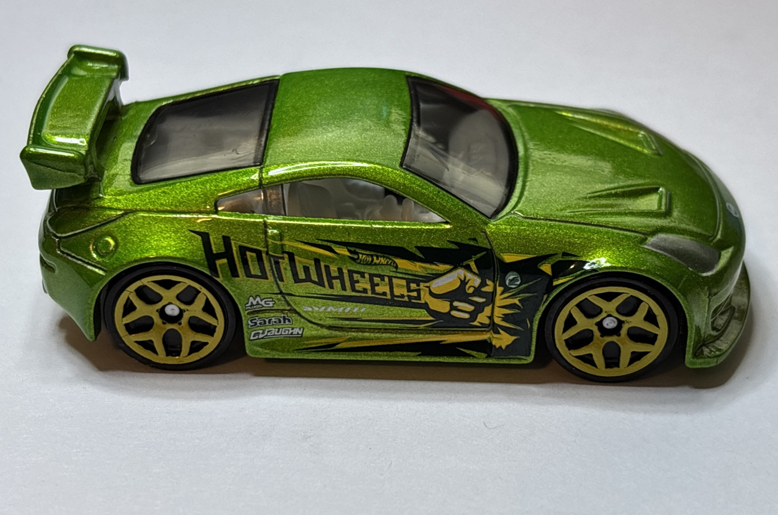 Hot Wheels Nissan 350Z Green Hot Wheels Nightburnerz Blister Fresh