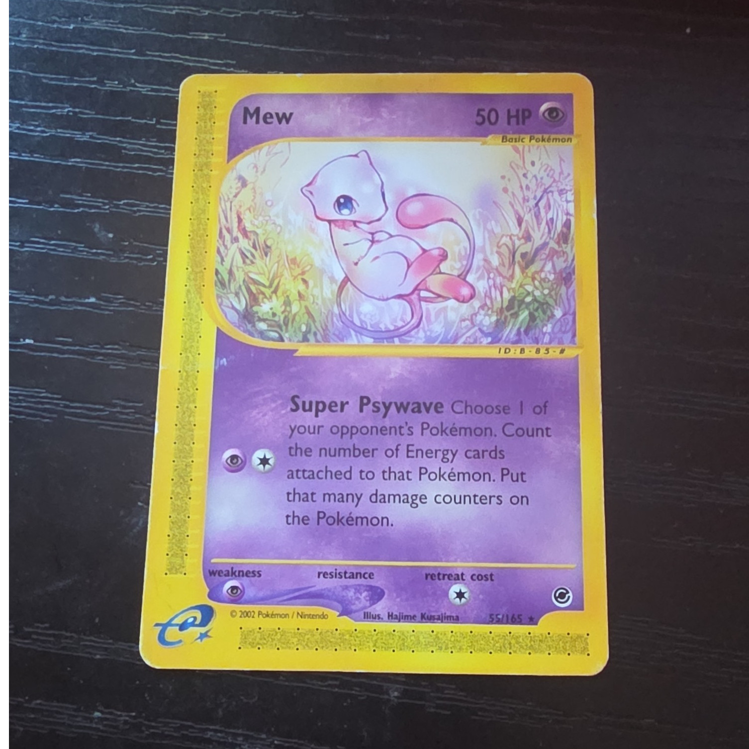Pokémon TCG Mew Expedition Base Set Rare 55/165 Regular 2002 Nintendo