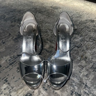 Christian Louboutin Sandaloo 130 Sandals In Silver Metallic  display picture 2