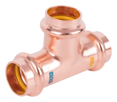 Hermann Schmidt T-Stück V-Press Copper AQUAGAS 28 x 28 x 28 mm - 45100282828