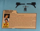 vintage G.I. GI JOE gijoe TOMAX & XAMOT WEAPONS + FILE CARD LOT guns sky hook