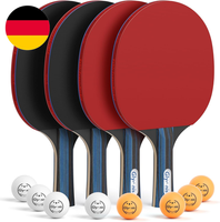 Glymnis TischtennisschläGer, Tragbares Tischtennis Set Mit TischtennisbäLle