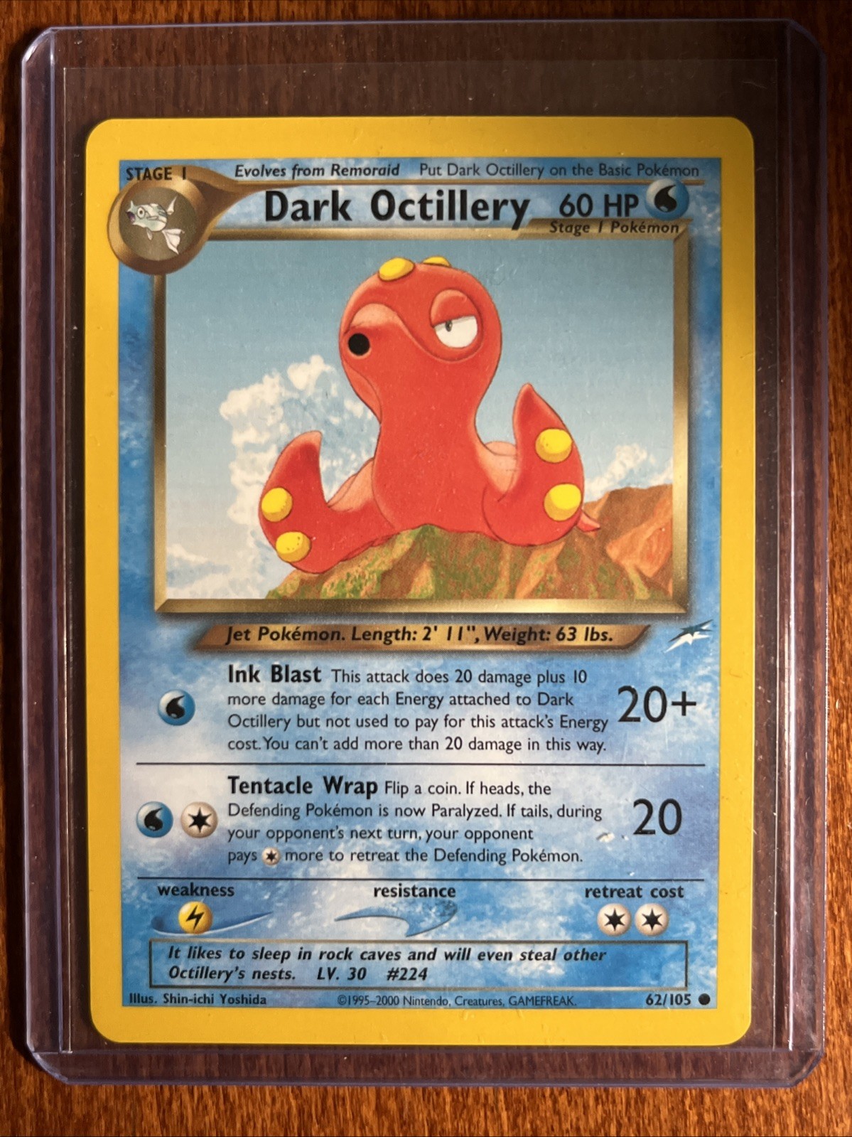 [LP+] 2002 Pokemon Neo Destiny Dark Octillery Unlimited #62/105 Common