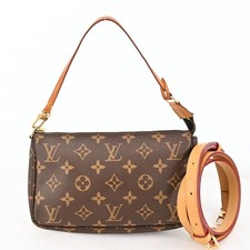 Authentic Louis Vuitton Monogram Pochette Accessories Pouch Bag A4201RT805