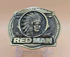 Vintage 1988 Limited Edition Redman Chewing Tobacco Belt Buckle Made in the USA