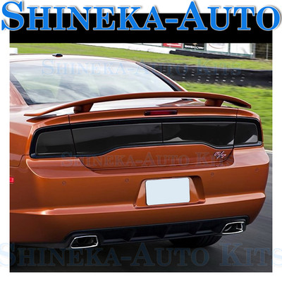 FOR 2011-14 DODGE CHARGER TAILLIGHT PANEL COVER TRIM EXTERIOR SMOKED ACCESSORIES