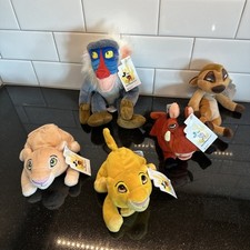 Walt Disney World Lot 5 Mini Bean Bag Plush The Lion King NWT New Beanies JD